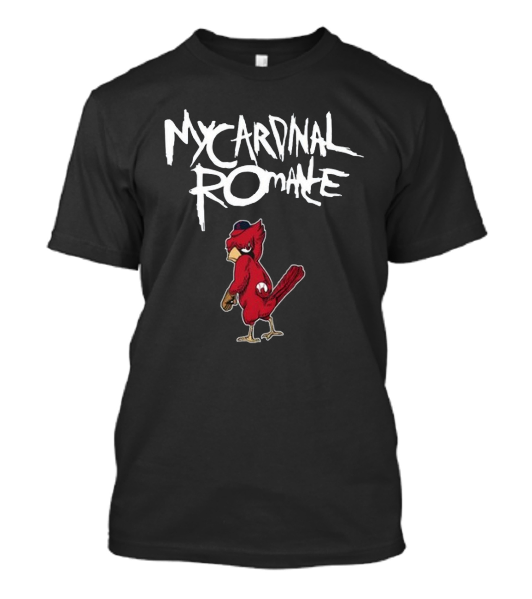 St Louis Cardinals My Cardinal Romance Bird Baseball Fan Mashup T-Shirt