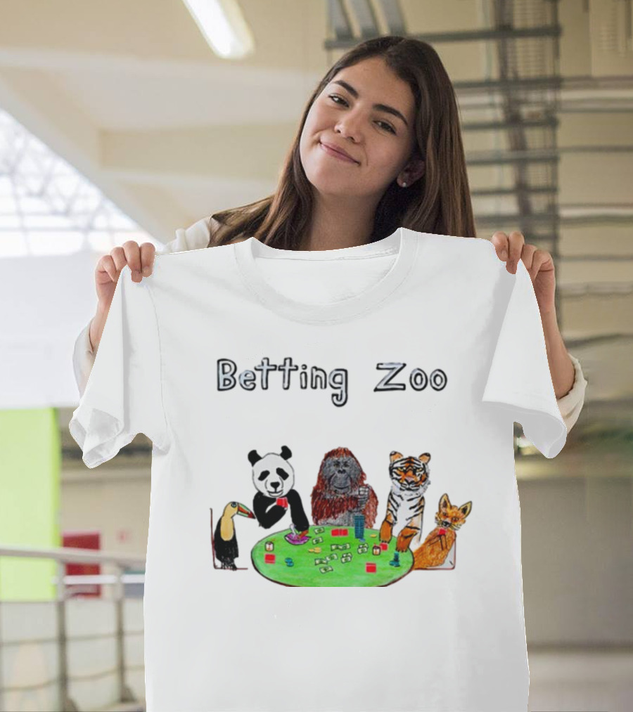 Betting Zoo Animal Poker Table T-Shirt