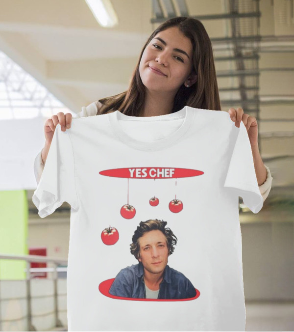 Yes Chef Hanging Tomatoes Guy T-Shirt