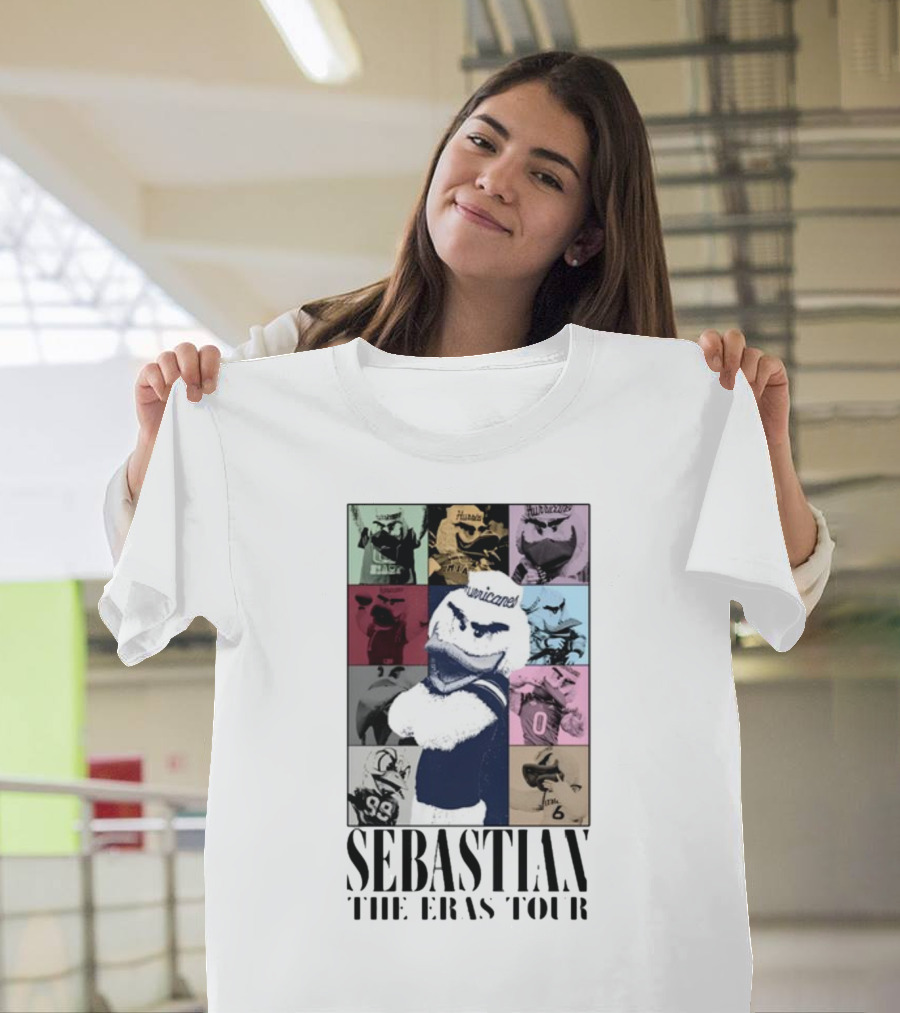 Sebastian Mascot Hurricanes The Eras Tour Collage T-Shirt