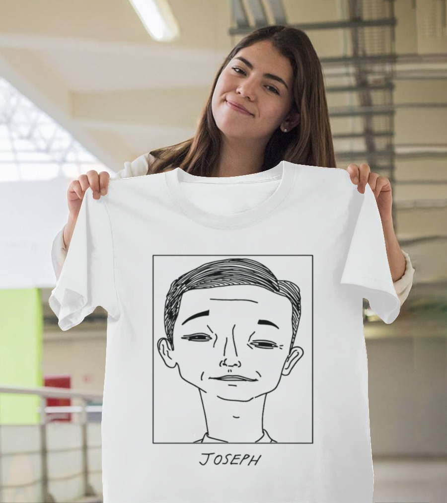 BadlyDrawnCelebsShop Joseph Gordon Drawing T-Shirt