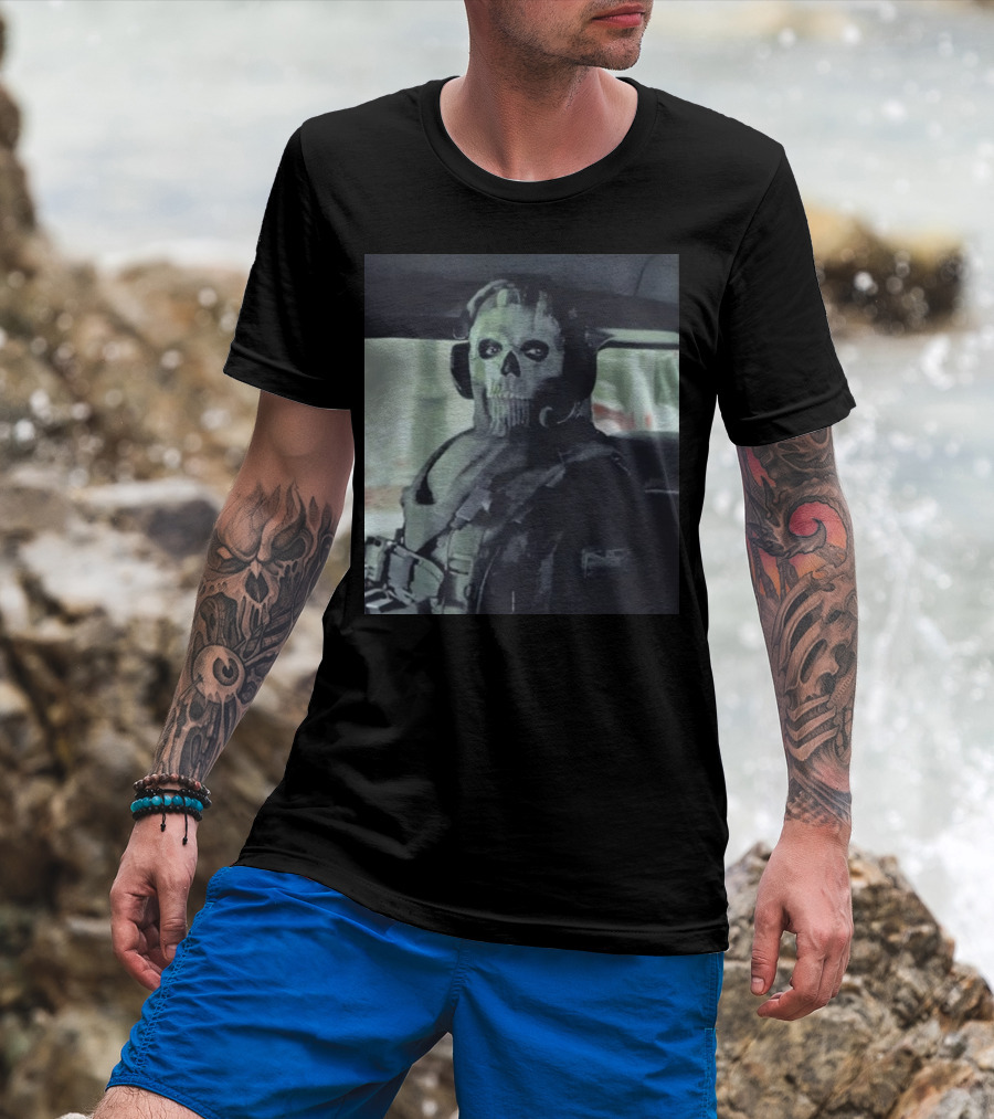 Modern Warfare II Ghost Mask Operator Stare T-Shirt