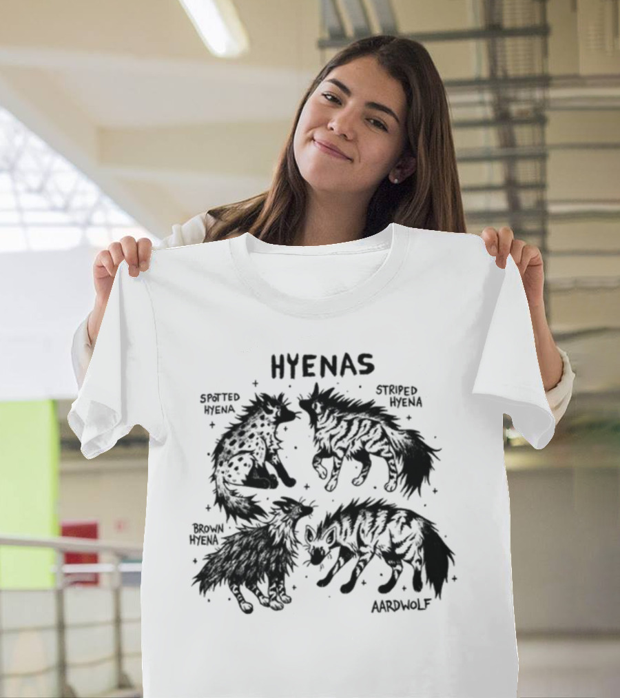 Hyenas Spotted Hyena Striped Hyena Brown Hyena Aardwolf T-Shirt