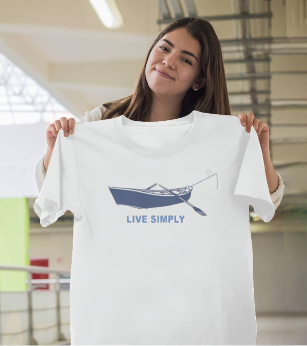 Live Simply Rowboat Tranquility T-Shirt