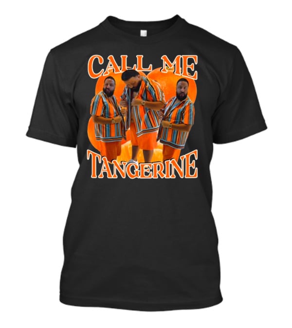 Call ME Tangerine Dj Khaled Striped T-Shirt