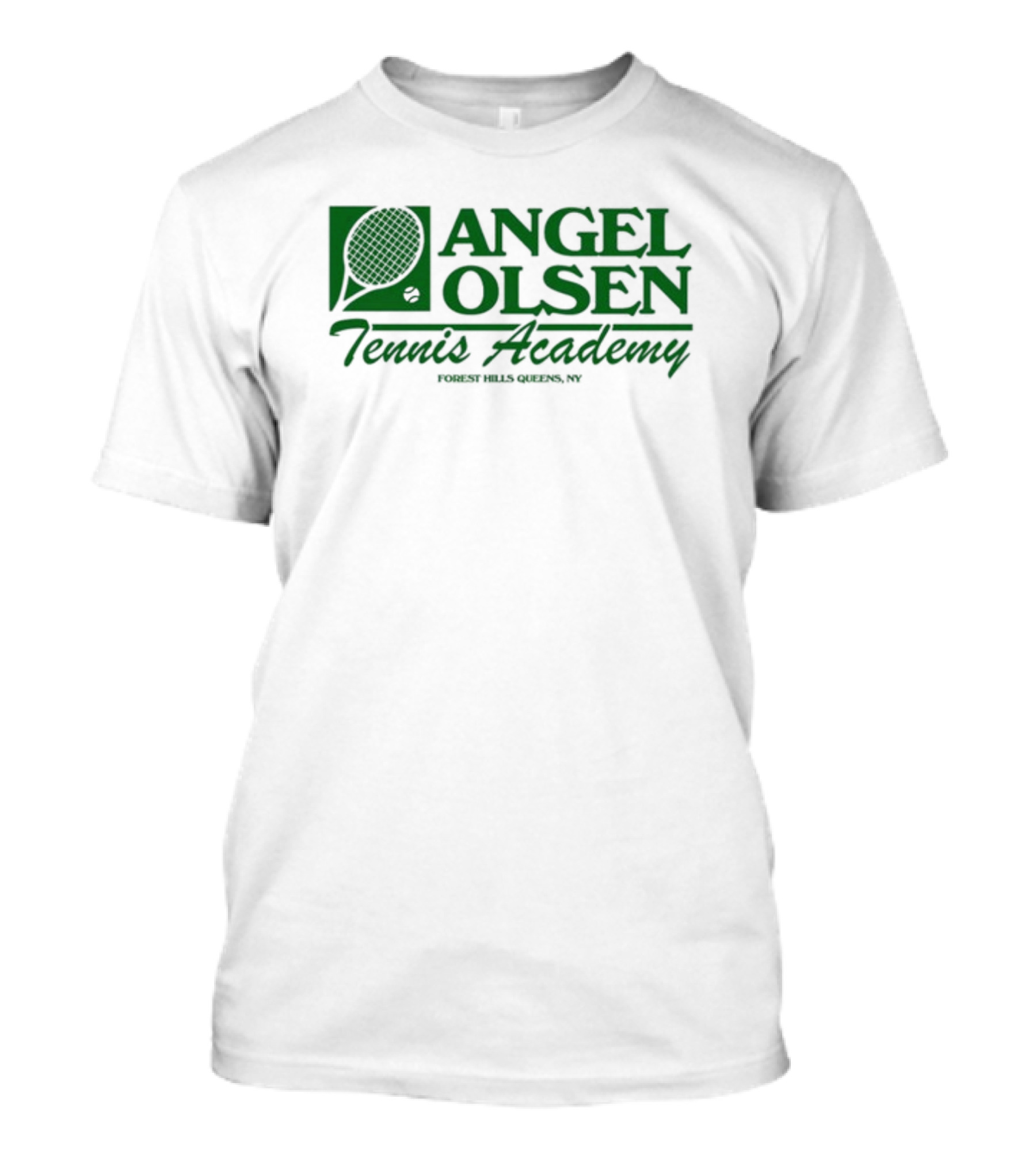 Angel Olsen Tennis Academy Forest Hills Queens NY Tennis Racket T-Shirt