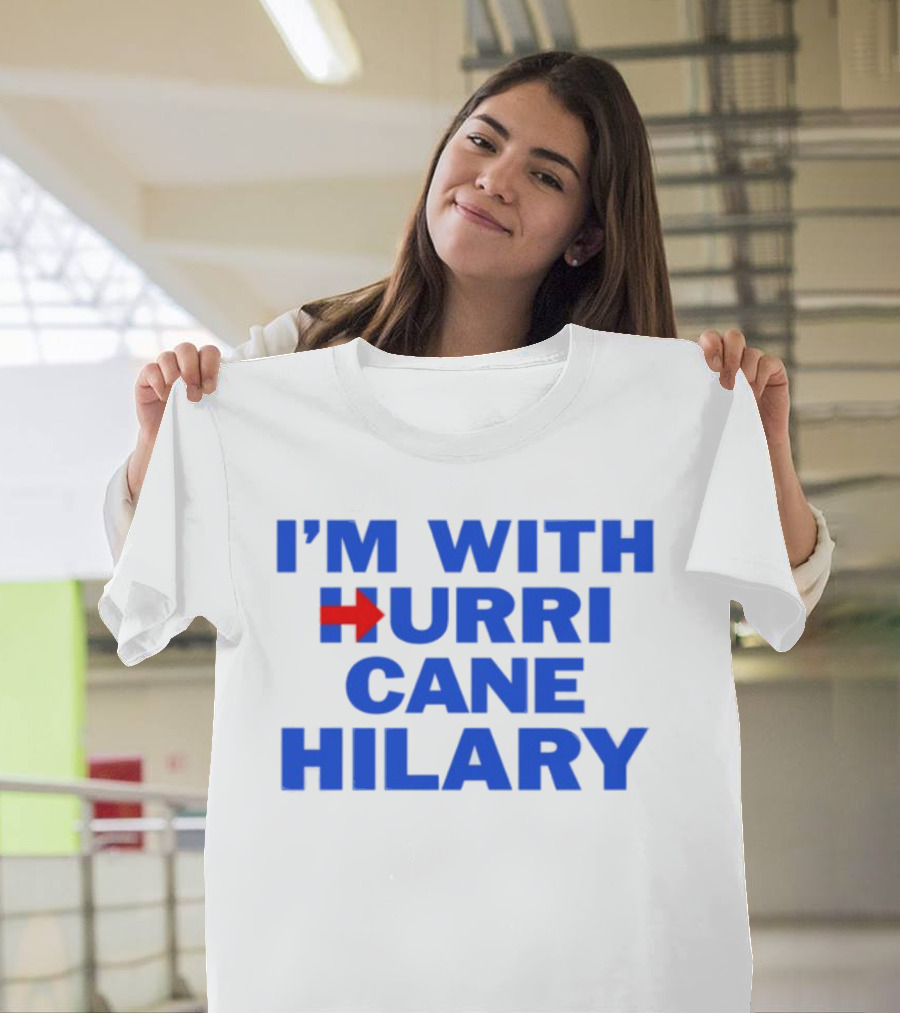 I'm With Hurricane Hilary Arrow Icon T-Shirt