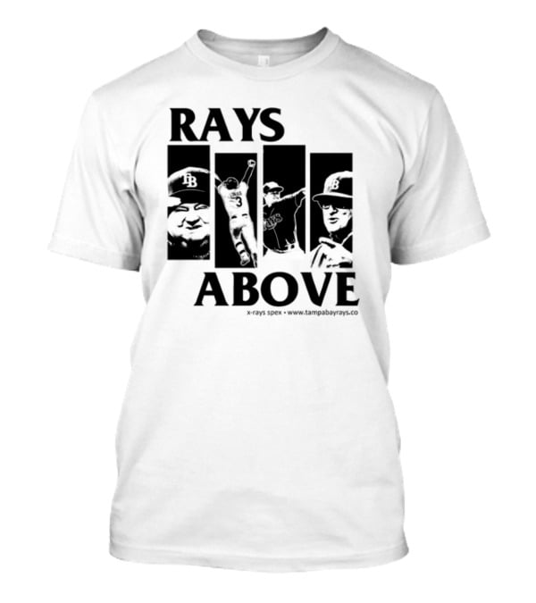 Rays Above Tampa Bay Baseball TB Logo Players T-Shirt