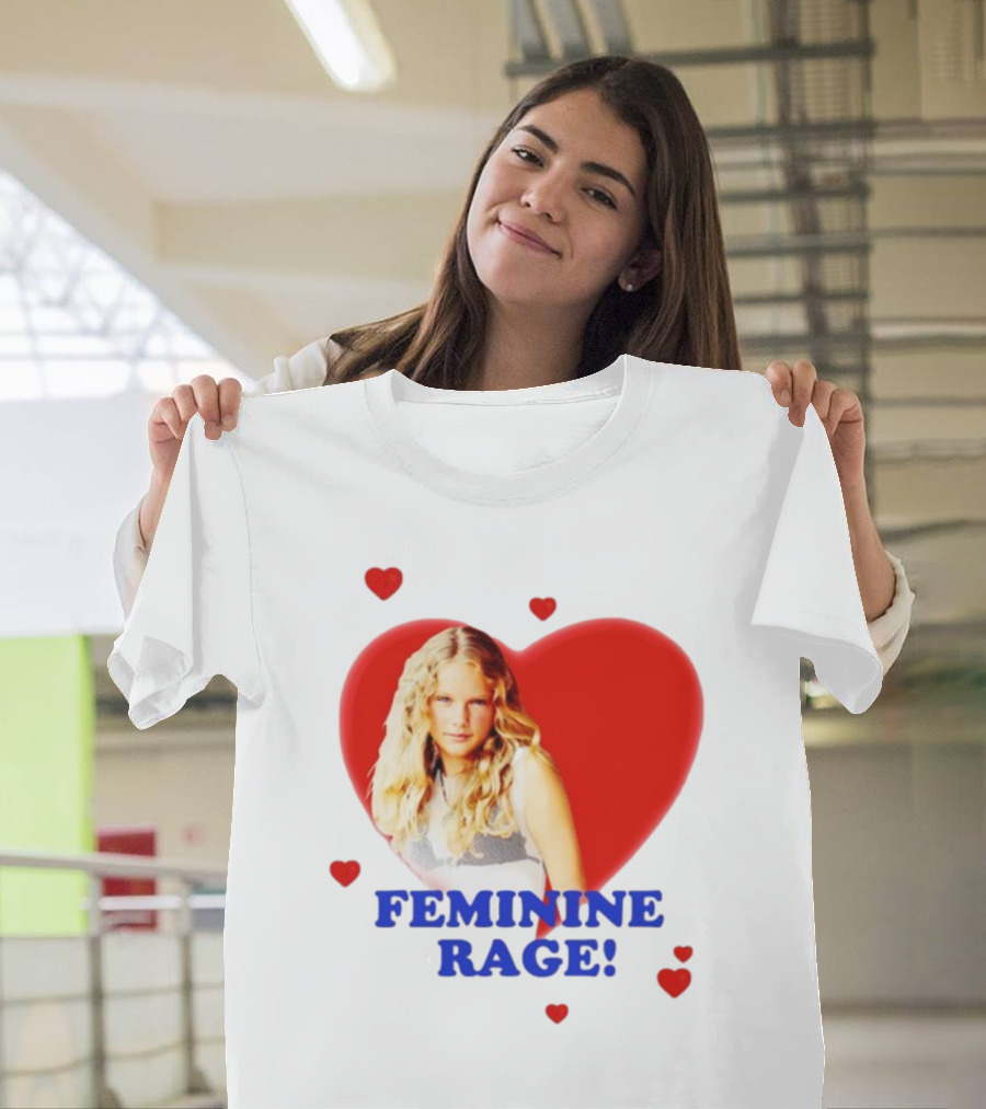 Feminine Rage Heart T-Shirt