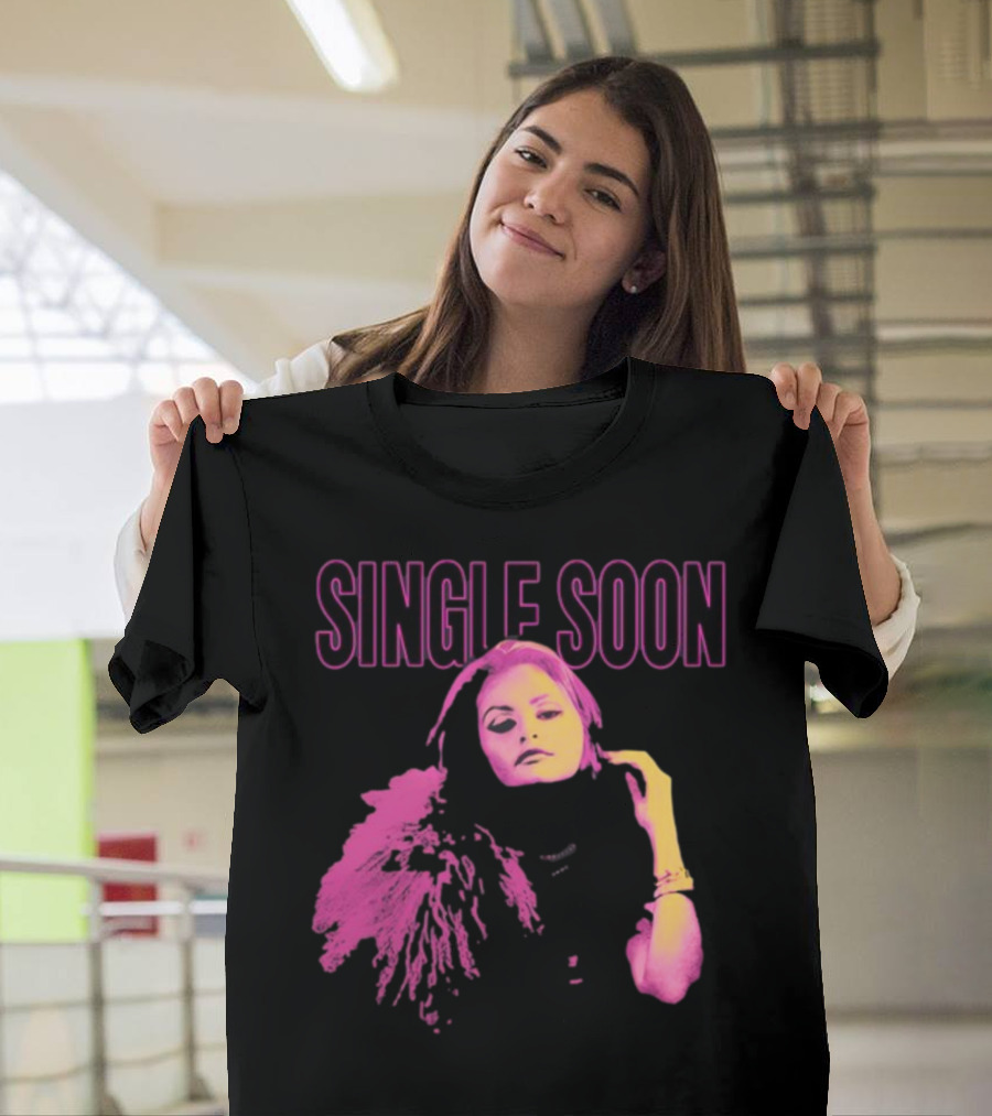 SINGLE SOON Fashion Icon Pink And Yellow T-Shirt