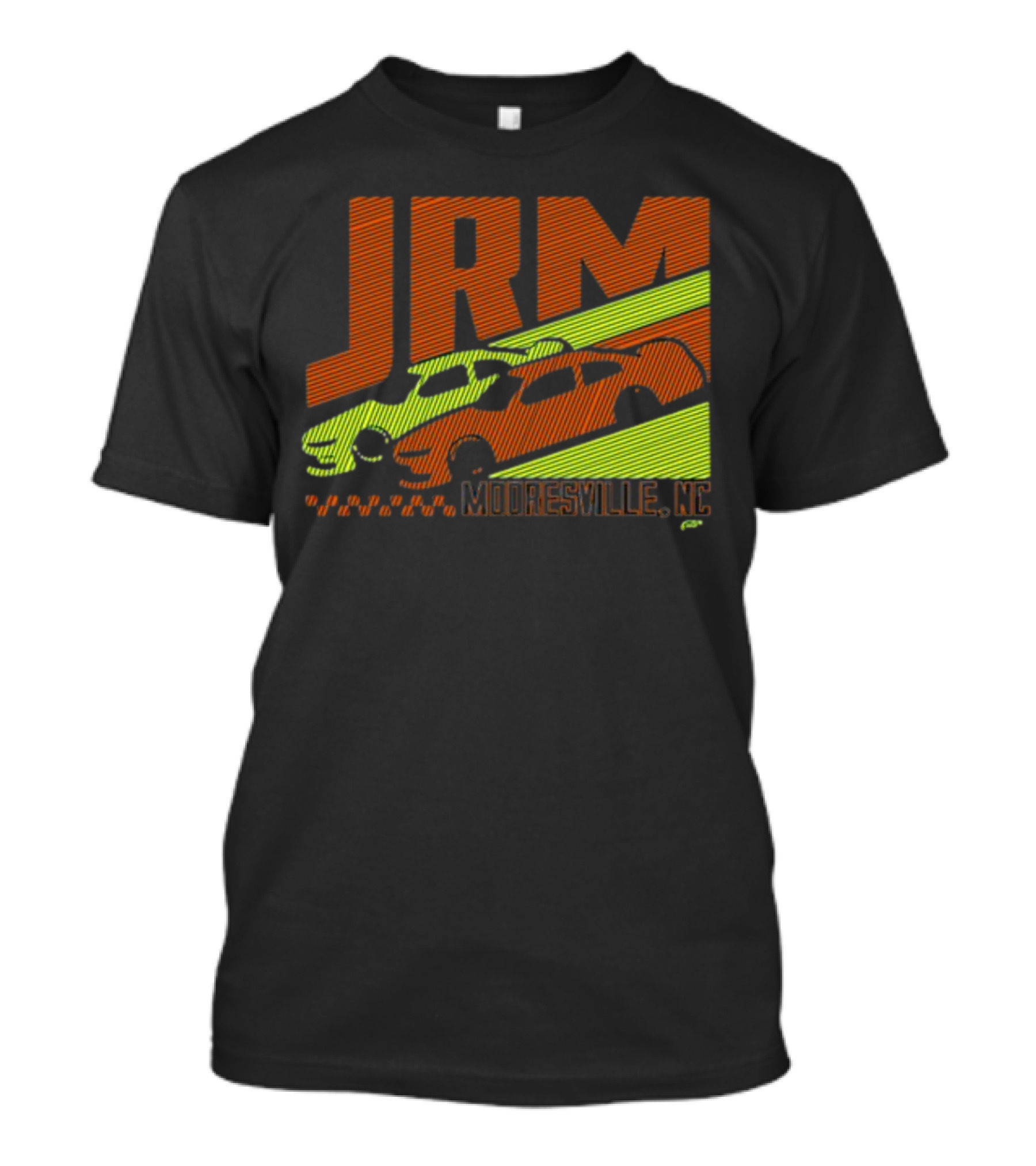 JRM Mooresville NC Neon Blue Racing Cars T-Shirt