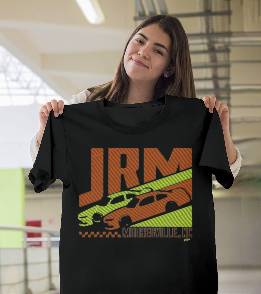 JRM Mooresville NC Neon Blue Racing Cars T-Shirt