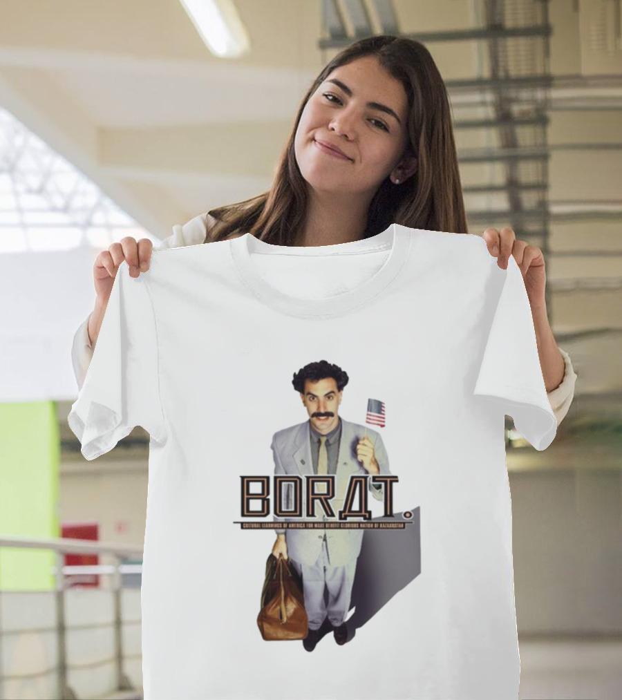 Borat Cultural Learnings Of America For Make Benefit Glorious Nation Of Kazakhstan Flag Suitcase T-Shirt