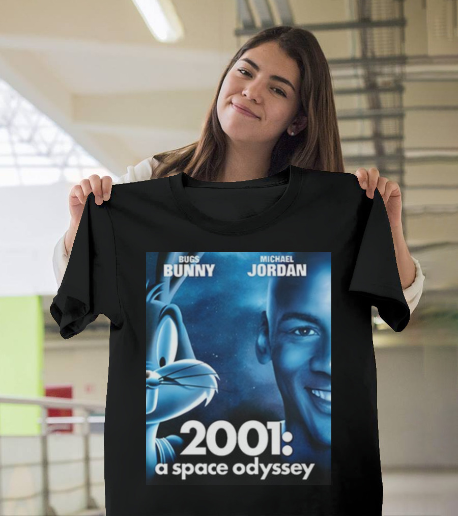 Bugs Bunny Michael Jordan 2001 A Space Odyssey T-Shirt