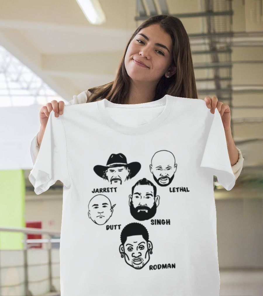 Jarrett Lethal Dutt Singh Rodman Portrait Faces Collection T-Shirt