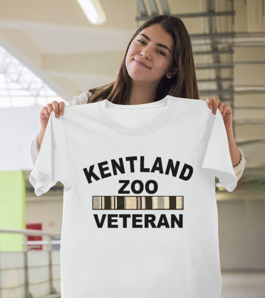 Kentland Zoo Veteran With Gold Bar Accents T-Shirt