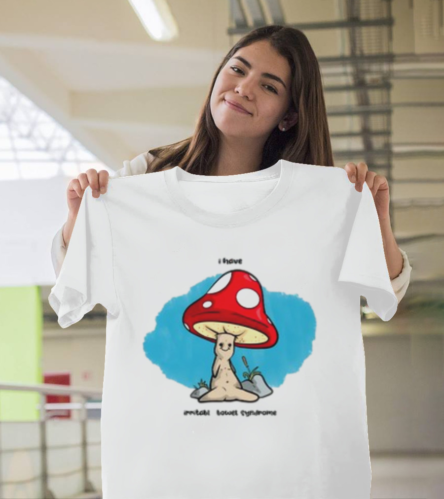 I Have IBS Mushroom Creature with Red Spotted Cap T-Shirt