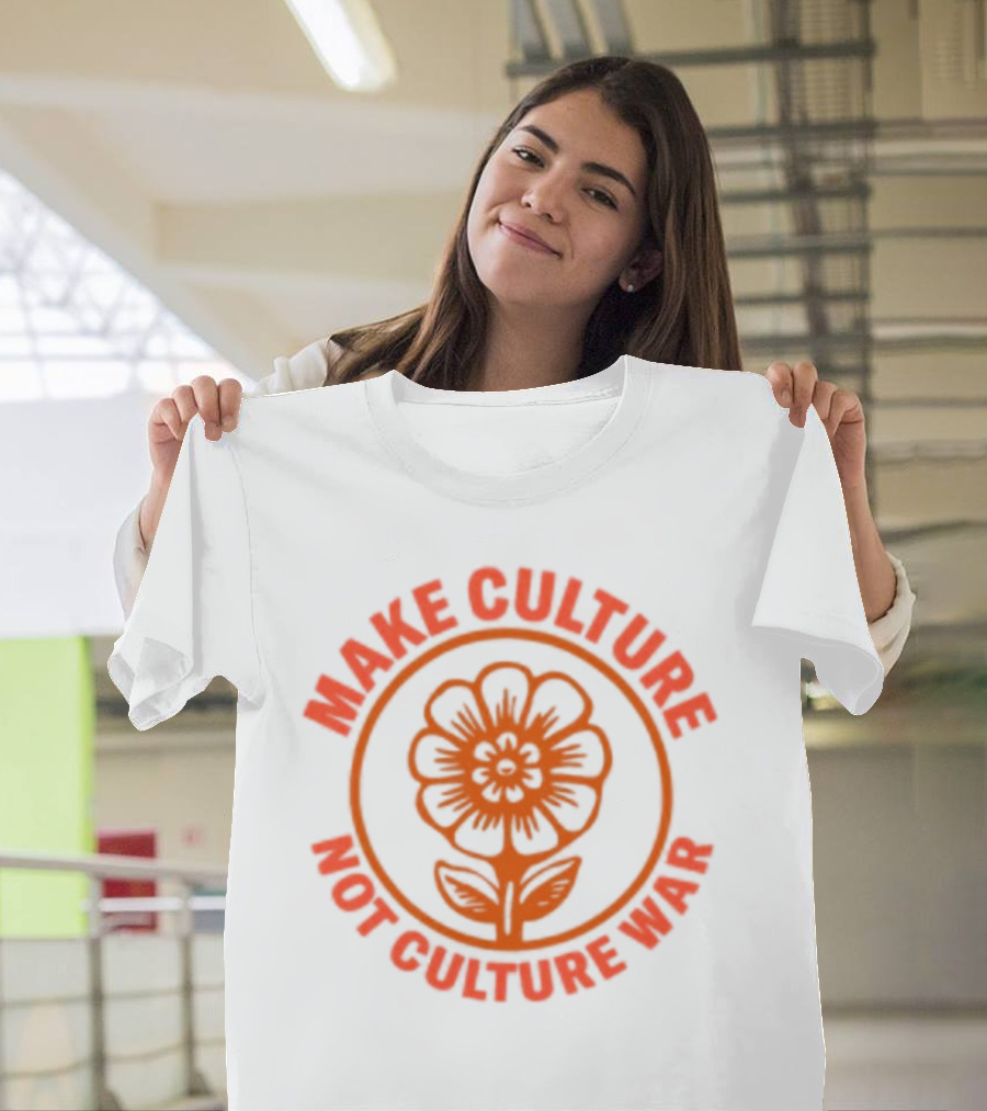 Crooked Make Culture Not Culture War Flower T-Shirt