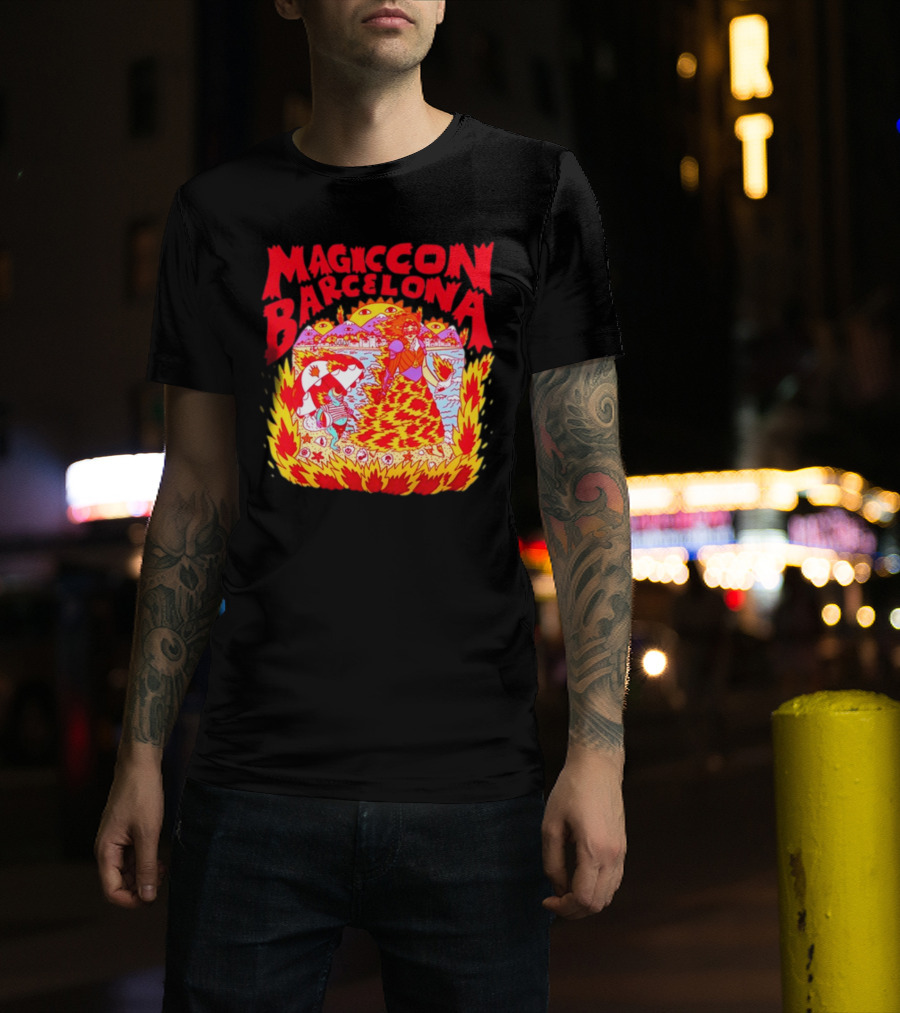 Magiccon Barcelona Vibrant Psychedelic Inferno T-Shirt