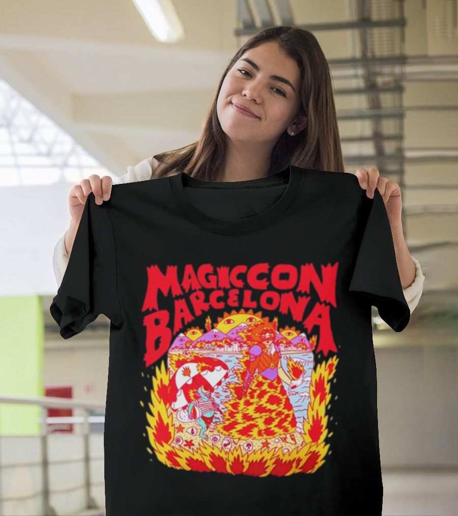 Magiccon Barcelona Vibrant Psychedelic Inferno T-Shirt