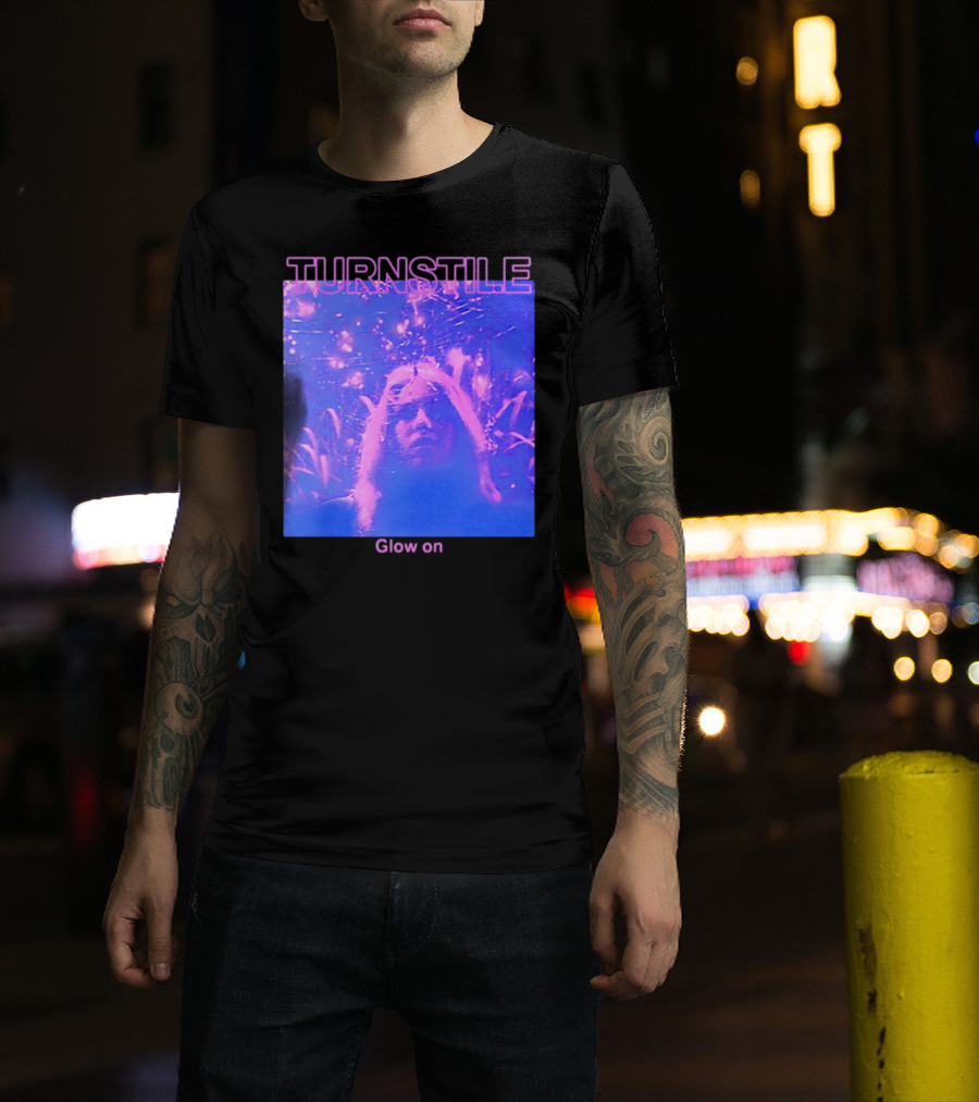 Turnstile Glow On Psychedelic Purple T-Shirt