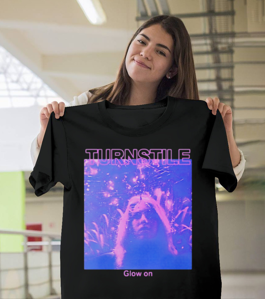 Turnstile Glow On Psychedelic Purple T-Shirt