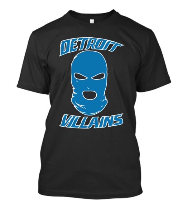 Detroit Villains Blue Mask T-Shirt