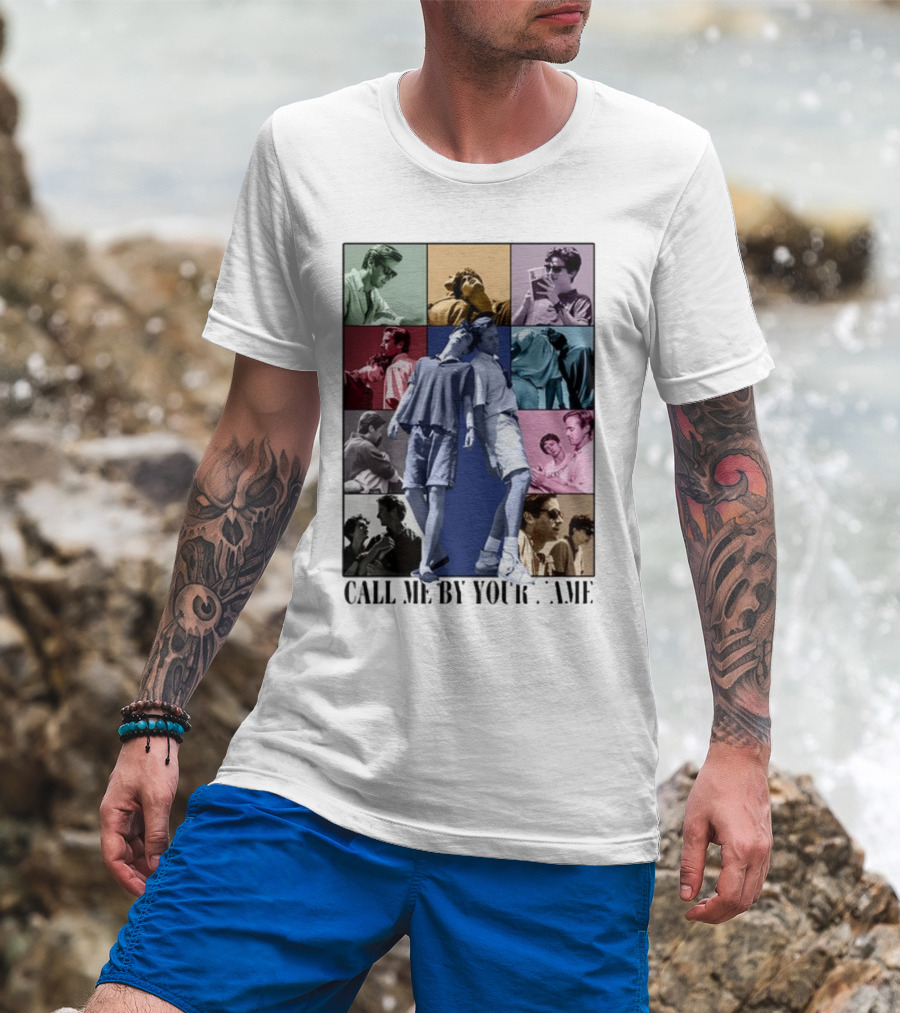 Call Me By Your Name Vintage Pop Art Collage Eras Tour T-Shirt