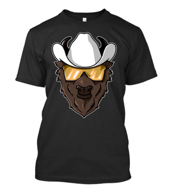 Colorado Buffalo Cowboy Hat And Sunglasses T-Shirt
