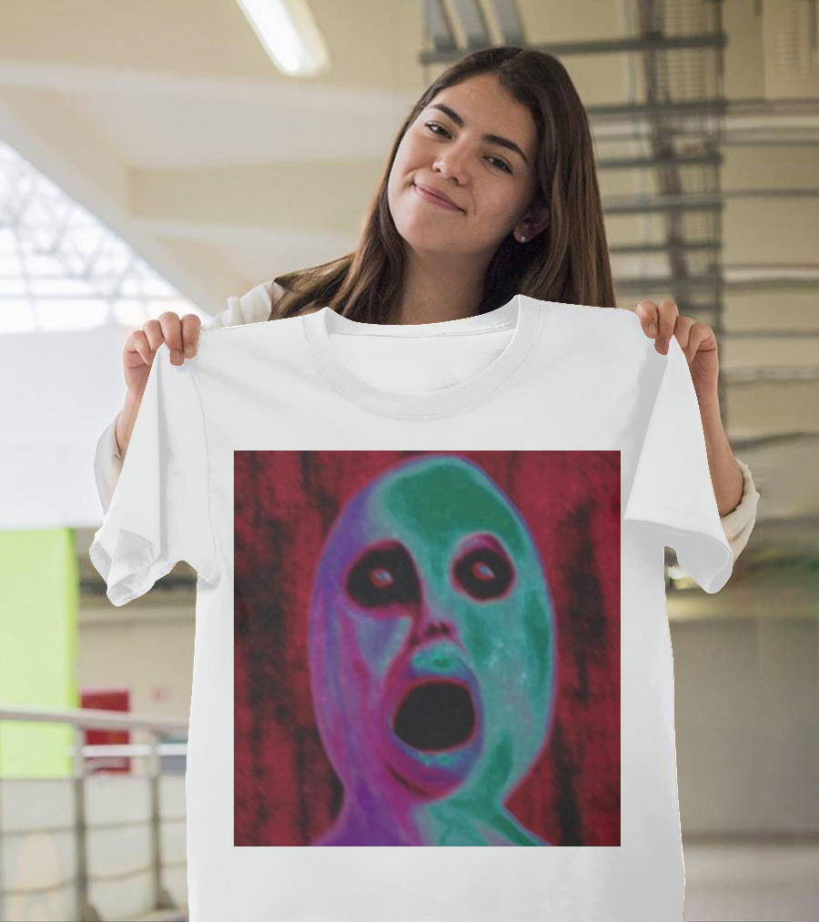 Devsprings Fuktoy Cory Vibrant Abstract Horror Face T-Shirt