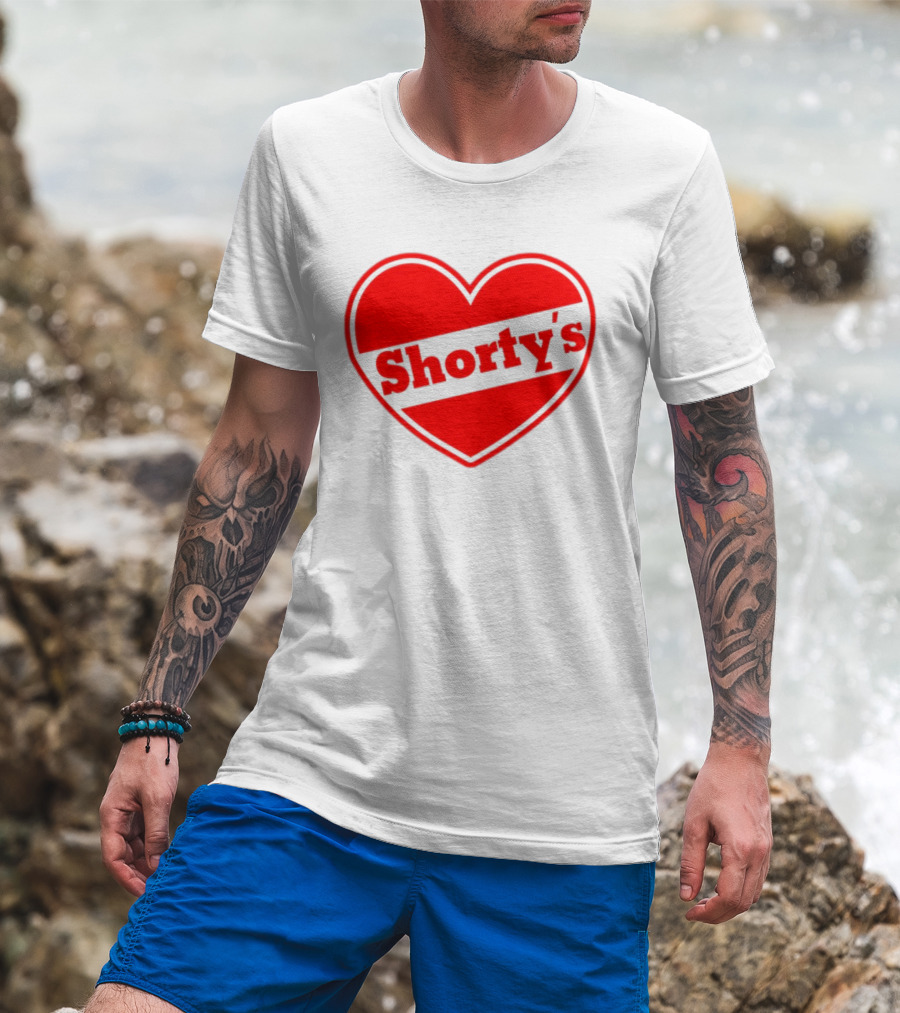 Shorty's Heart Logo Red Heart T-Shirt