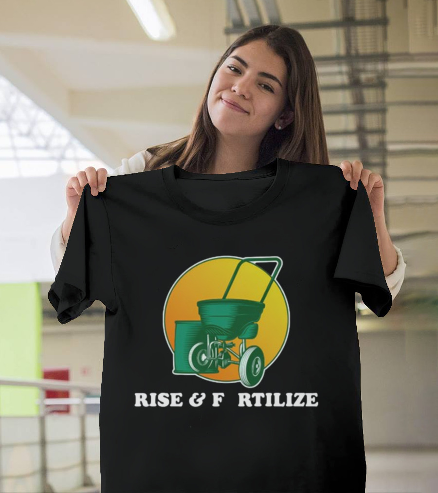 Sunrise and Lawn Spreader Humor T-Shirt