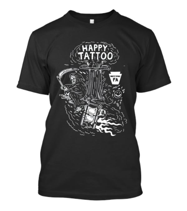 Happy Tattoo Grim Reaper Tree Honesdale PA T-Shirt