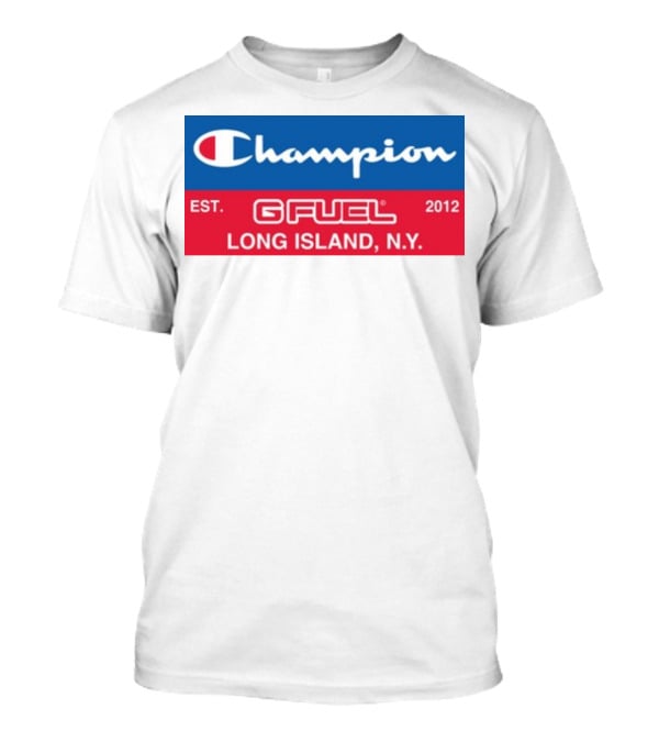 Champion Gfuel Est. 2012 Long Island N.Y T-Shirt