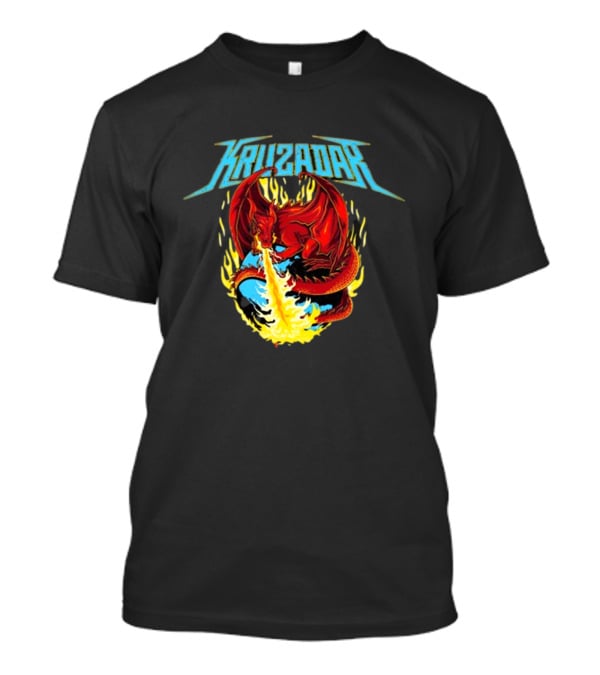 Kruzadar Dragon Flame Burst Bandshirt T-Shirt
