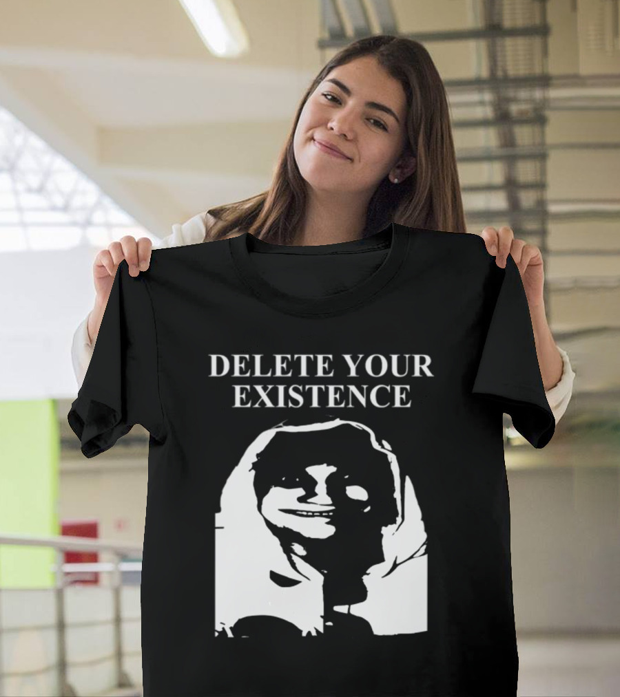 DELETE YOUR EXISTENCE Hoodie Skeleton T-Shirt