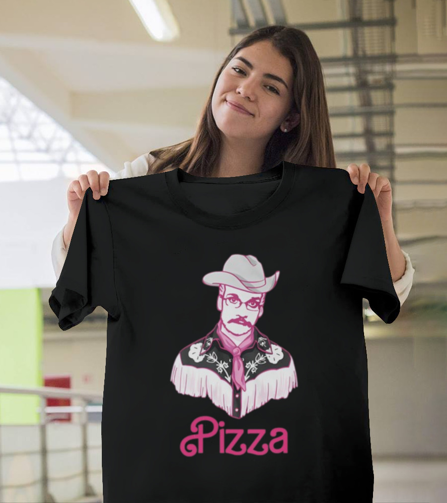 John Pizza Cowboy with Pink Fringe T-Shirt