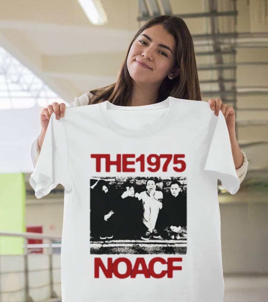 The 1975 NOACF Photo Black and White Group Image T-Shirt