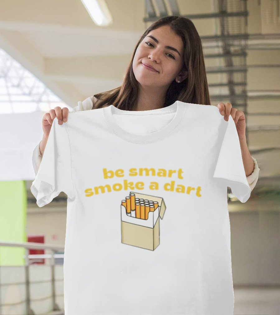 Be Smart Smoke A Dart Cigarette Pack T-Shirt