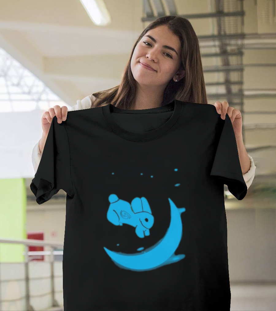 Rawpaw Jade Rabbit Moon Journey By Reghan Clark T-Shirt