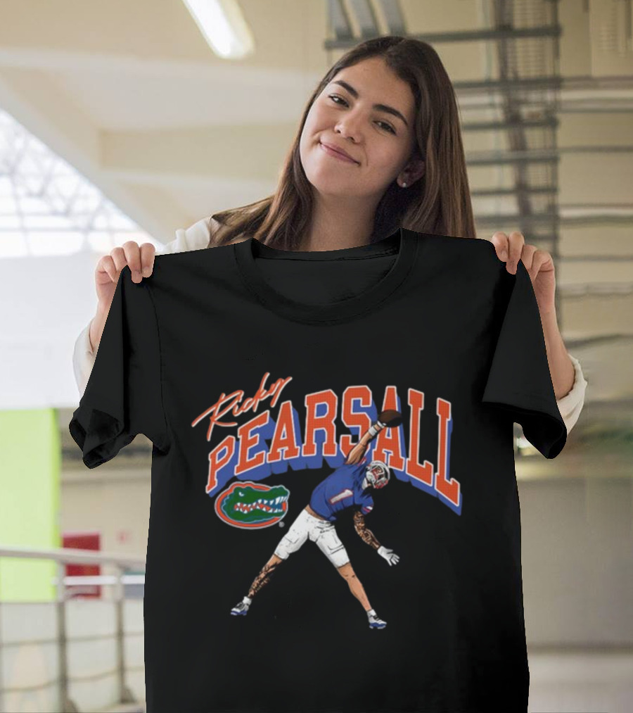 Ricky Pearsall Florida Gators Football Catch Caricature T-Shirt