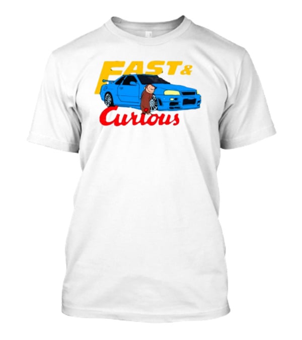 Fast And Curious Car Adventure With Curious Monkey T-Shirt