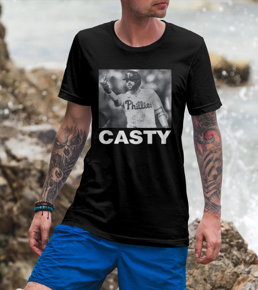 Casty Phillies Baseball Player Phillies T-Shirt