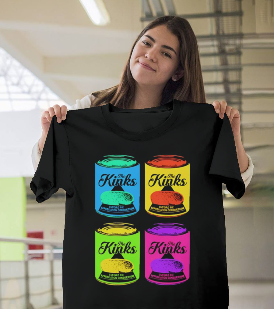 The Kinks Custard Pie Appreciation Consortium Pop Art Cans T-Shirt