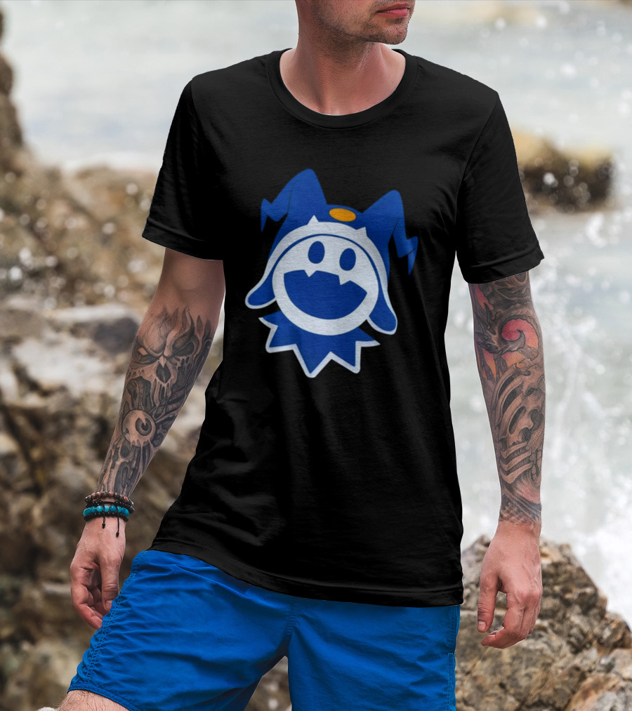 Hee Ho Jack Frost Persona Atlus SMT Iconic Blue Character T-Shirt