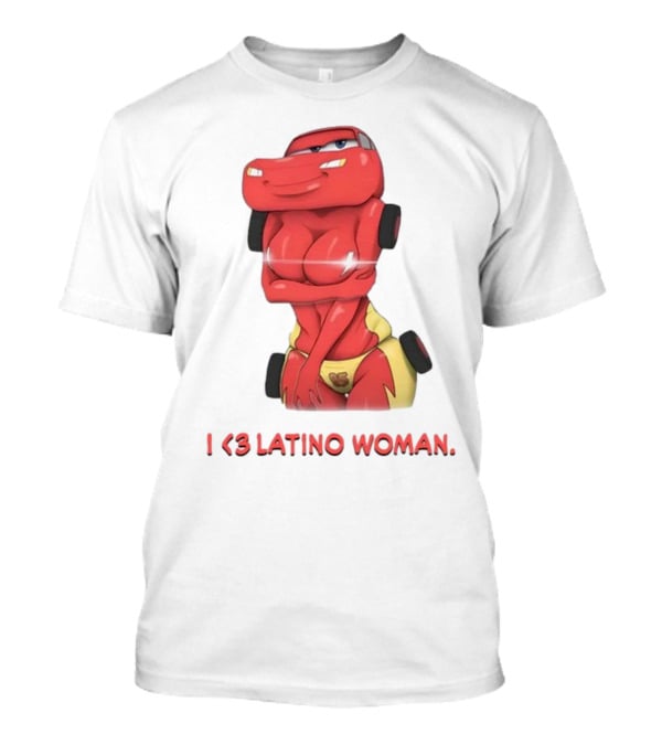 I Love Latino Woman Lightning McQueen T-Shirt