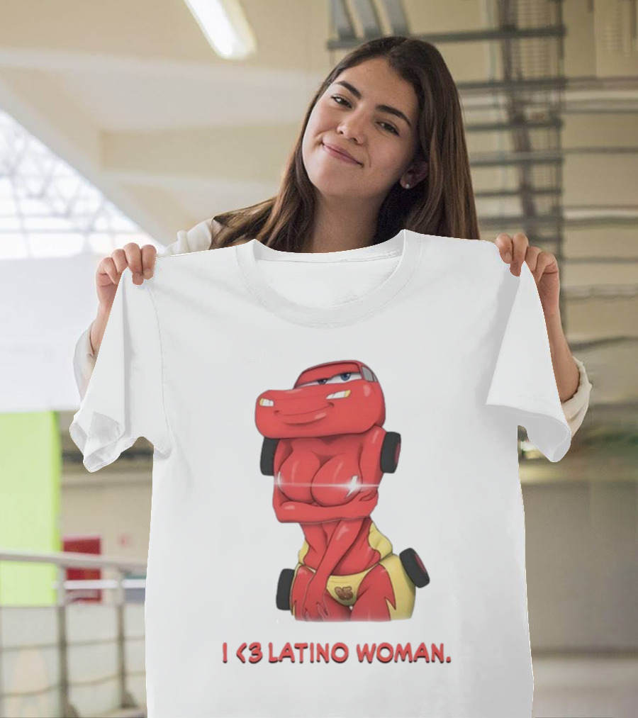 I Love Latino Woman Lightning McQueen T-Shirt