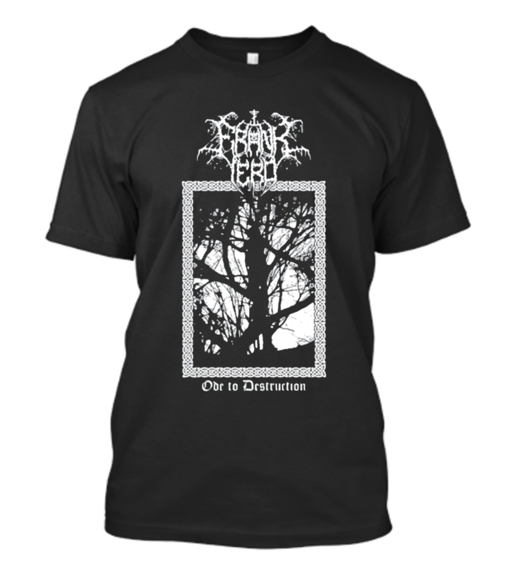 Frnkiero Ode To Destruction Tree Silhouette Black Metal T-Shirt
