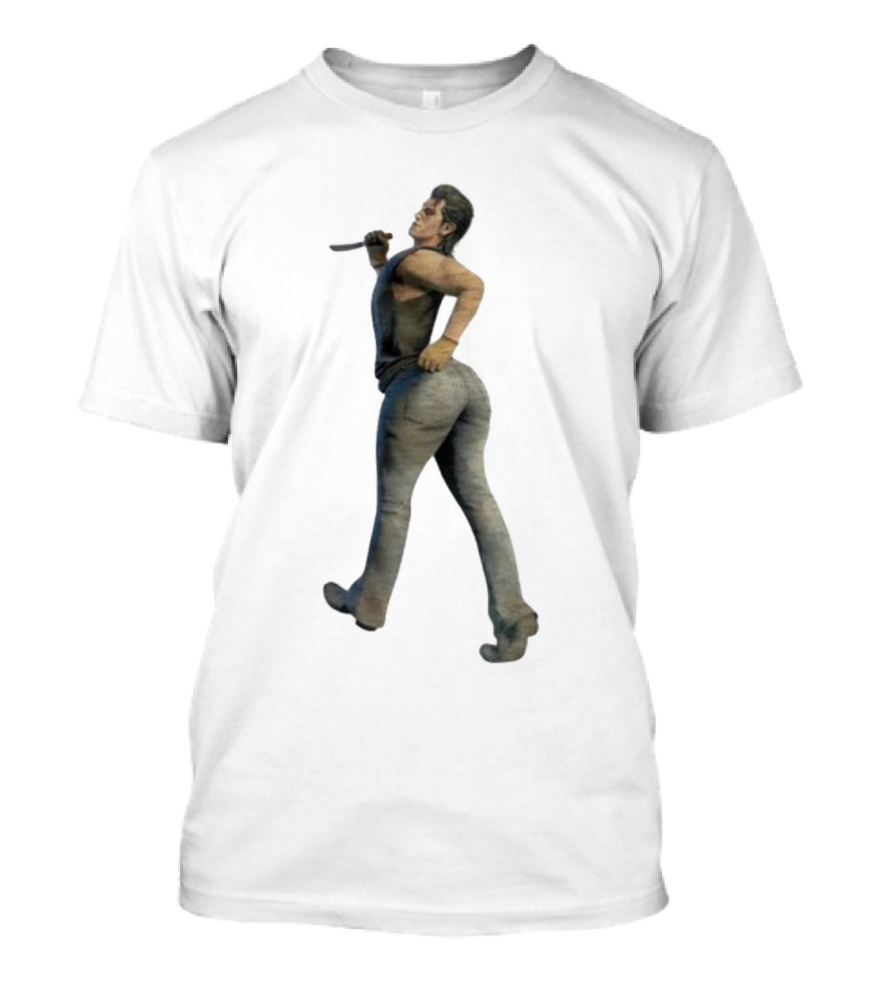 Johnny Texaschainsawgame Iconic Character Pose In Family Setting T-Shirt