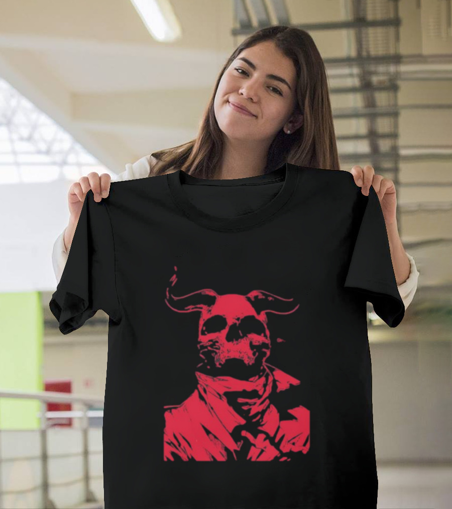 Massivefaceart Not Great Skull Demon Red T-Shirt